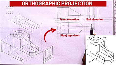 HOW TO TRANSFORM ISOMETRIC TO ORTHOGRAPHIC First And Third Angle