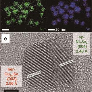 Ad Stem Eds Elemental Mapping For Each Element And E Hrtem Image