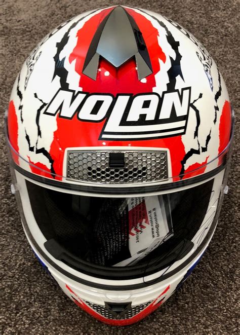 Casey Stoner Nolan helmet :: Australian Memorabilia Association