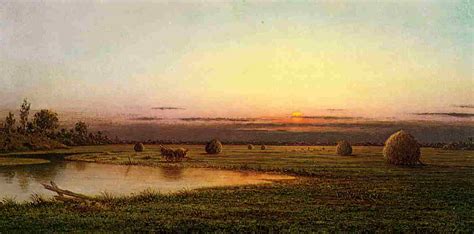 Reproducciones De Pinturas Sunset En El Rowley Marshes 1890 De Martin