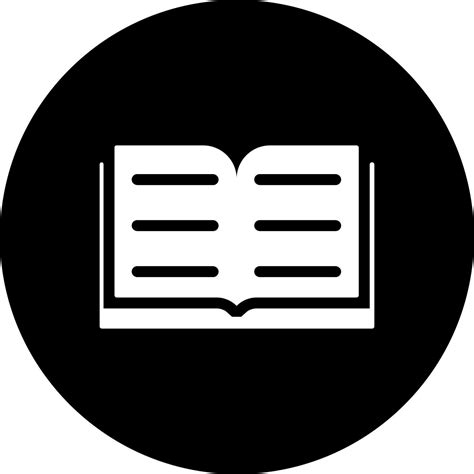 Open Book Glyph Icon Or Symbol 24278977 Vector Art At Vecteezy