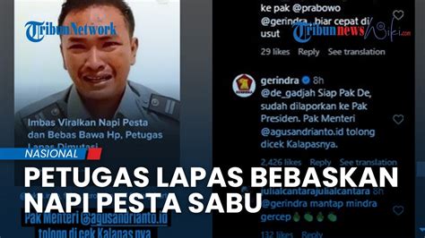 Viralkan Napi Bebas Bawa Handphone Pesta Sabu Di Sel Petugas Lapas