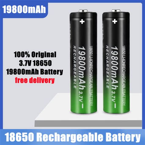 Rechargeable Battery 18650 19800mah 37v Li Ion High Capacity 100