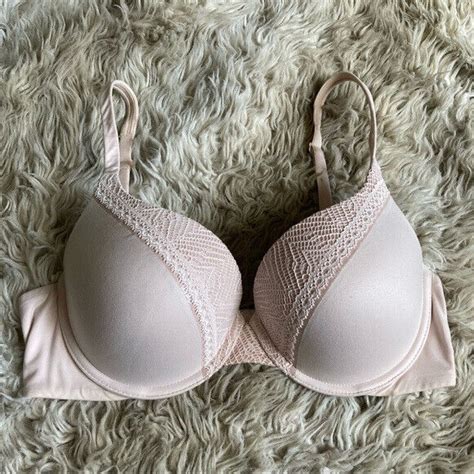 Victorias Secret Nude Lace Perfect Shape Underwire B… Gem