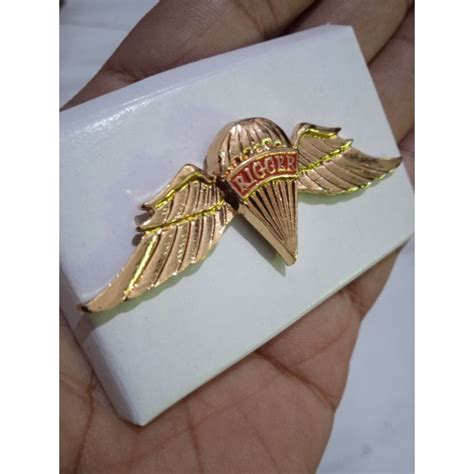 Jual Brevet Wing Pin Lencana Rigger Tni Ad Shopee Indonesia