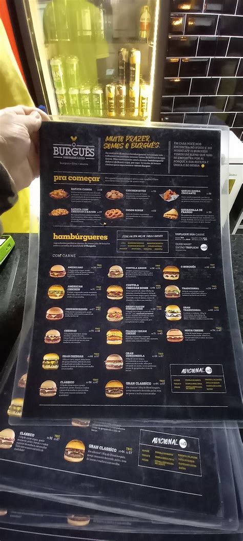 Menu Em O Burgu S Hamburgueria Cl Ssica Freguesia Do Restaurante S O