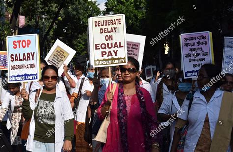 Members Nurses Unity Held Mass Rally Editorial Stock Photo Stock