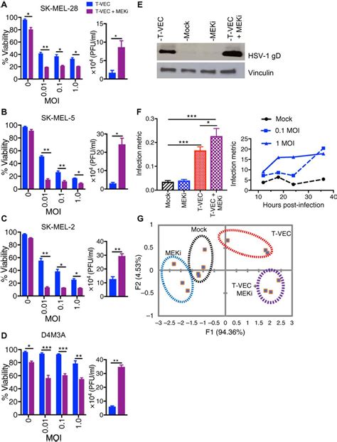 Mek Inhibition Enhances Oncolytic Virus Immunotherapy Through Increased Tumor Cell Killing And T