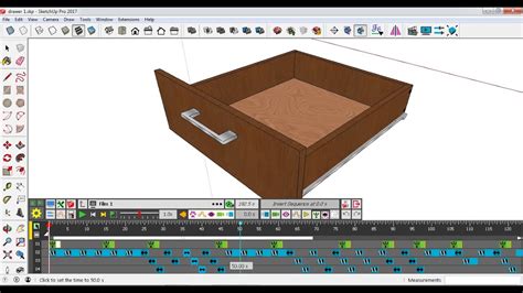 Sketchup Animation Cabinet Drawer Using Fredo6 Animator Youtube