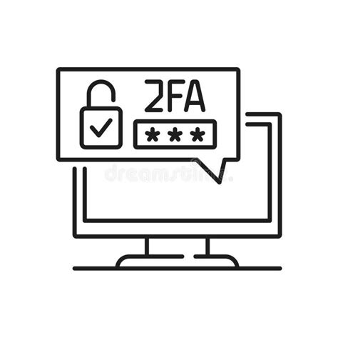 Two Factor Authentication Line Icon Stock Illustrations 275 Two