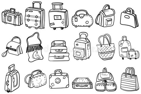 Coloring Luggage Stock Illustrations 389 Coloring Luggage Stock