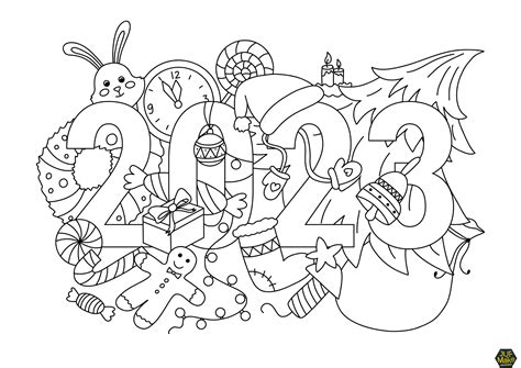 2023 Chinese New Year Coloring Page Planerium Artofit