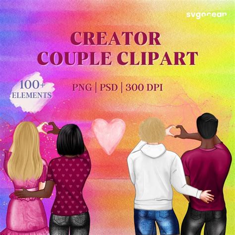 Couple Clipart Bundle Vector For Instant Download Svg Ocean — Svgocean