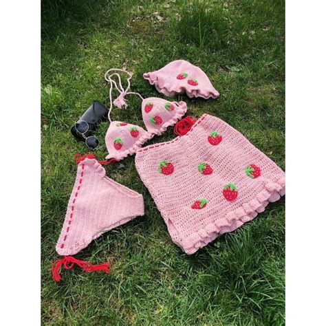 Set Bikini M C Len Nh Tr I D U M U H Ng Bikini Len Si U P S N S M L Himi Shopee