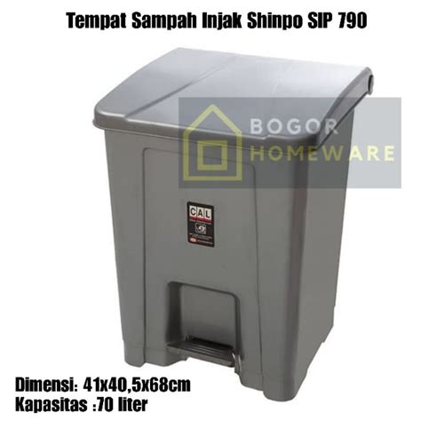 Jual KHUSUS GOJEK TEMPAT SAMPAH INJAK SHINPO SIP 790 TONG SAMPAH