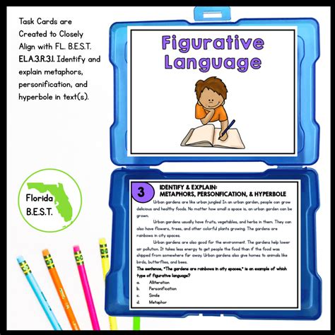 Figurative Language Task Cards Rd Grade Fl Best Magicore