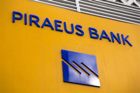 Signage and Logo of Piraeus Bank in Athens, Greece Editorial Stock ...