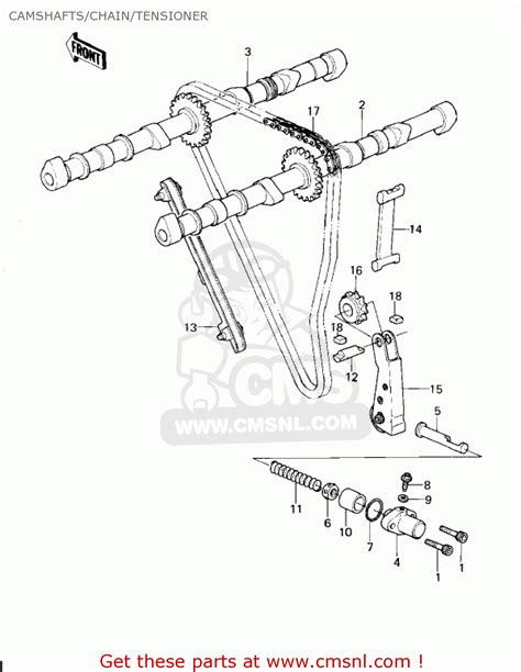 Kawasaki KZ1300A1 1979 USA CANADA CAMSHAFTS CHAIN TENSIONER Buy