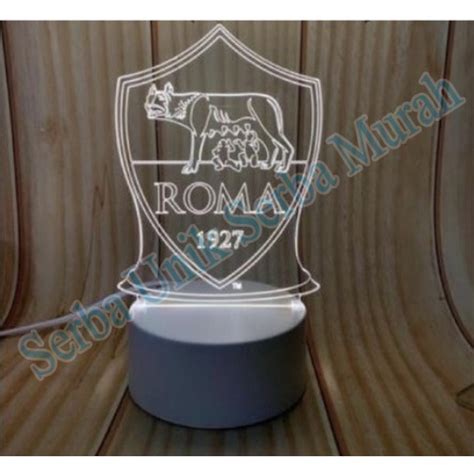 Jual Lampu Tidur Pajangan Lampu Hias 3D Model Club AS Roma Shopee