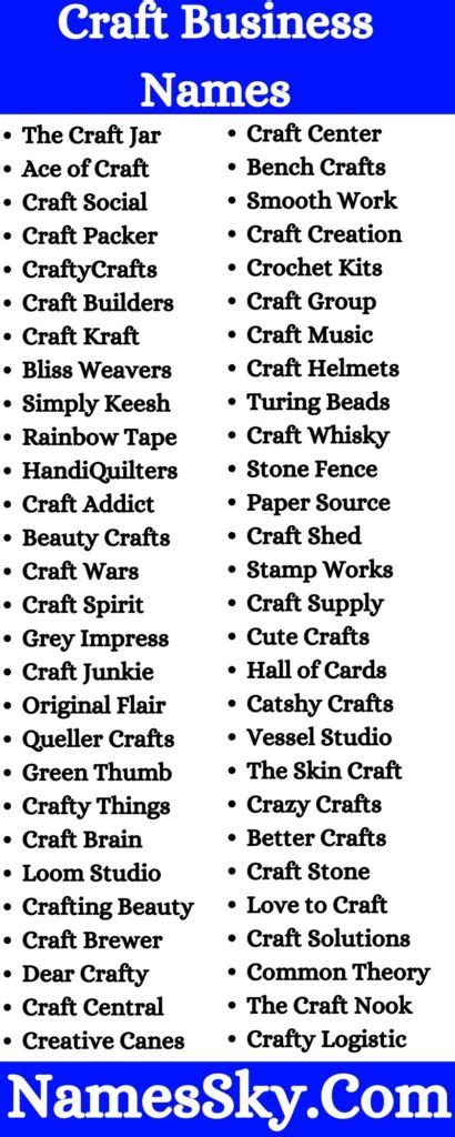 Craft Business Names (2022): 281+ Catchy Names For Craft Shop