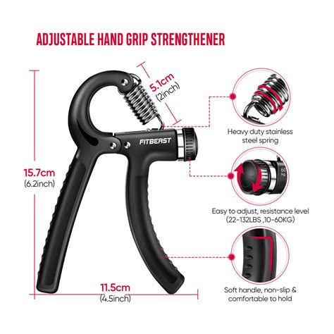 Adjustable Hand Grip Strengthener Workout Kit - FitBeast