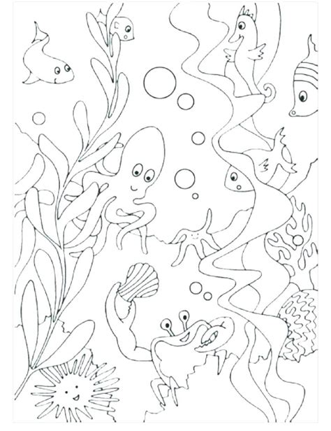 Underwater Scene Coloring Pages at GetColorings.com | Free printable ...