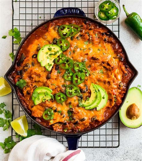 Chicken Enchilada Skillet {easy Healthy Recipe}