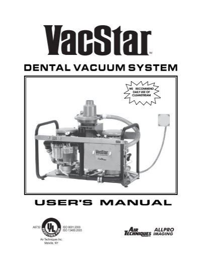 DENTAL VACUUM SYSTEM Air Techniques Inc