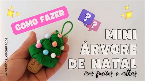 Diy Como fazer uma MINI ÁRVORE DE NATAL PAP Enfeite de NATAL