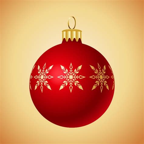 Premium Vector Christmas Shiny Bauble Vector Illustration Isolated