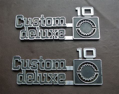 Chevy Emblems Fender Emblems Set Of 2 Custom Deluxe C 10 Etsy