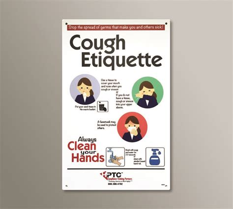 Cough Etiquette Sign 14X22 – Compliance Training Partners