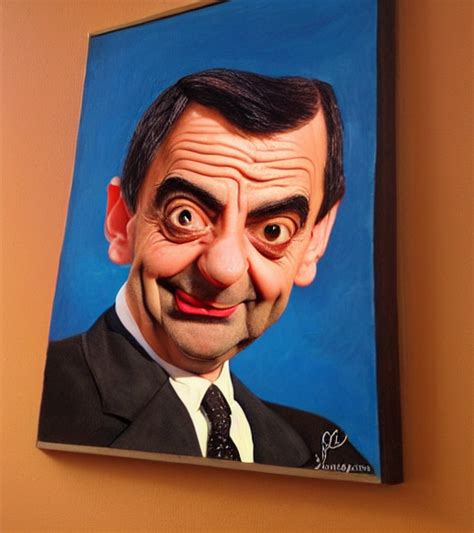 Krea Ai Mr Bean In The Shape Of Baked Beans Surrealist Oi