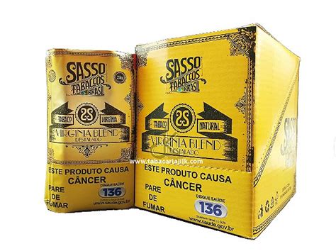 Tabaco Fumo Para Cigarro Sasso Virginia Blend Caixa C Tabacaria Jilk