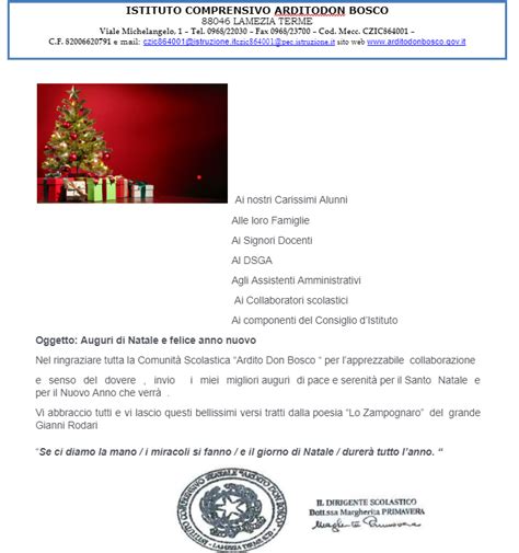 Auguri Di Buon Natale E Felice Anno Nuovo Istituto Comprensivo