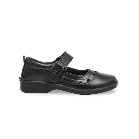 Girls Black School Shoes Sk0058 Stylo