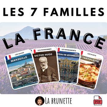 Jeu Des Familles La France By LA BRUNETTE TPT