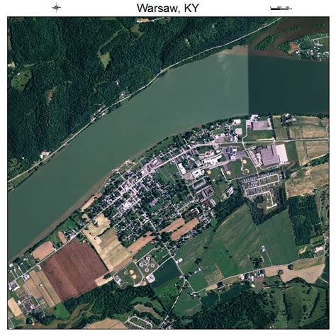 Aerial Photography Map of Warsaw, KY Kentucky