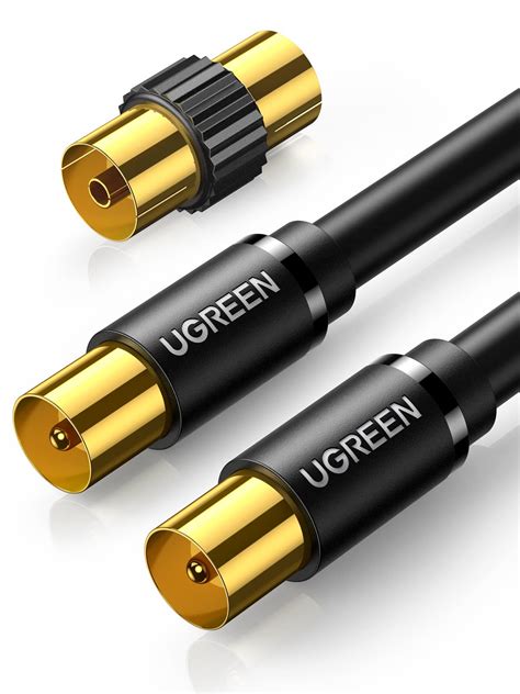 Buy Ugreen Tv Aerial Coaxial Cable Tv Antenna Coax Cable With Two Ferrite Cores Satellite