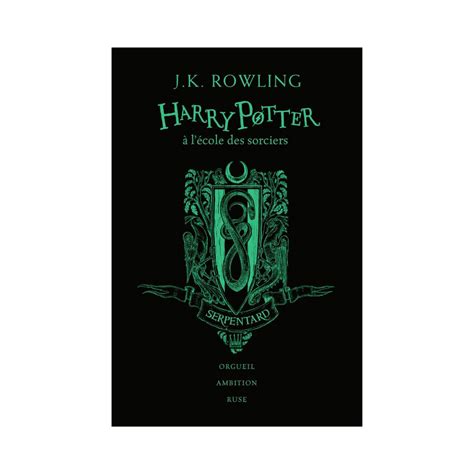 Harry Potter à Lécole Des Sorciers Edition 20 Ans Serpentard Au