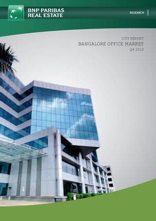 City Report Bangalore Office Market Q4 2010 | PDF