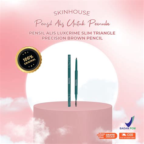 Jual Skinhouseid Pensil Alis Luxcrime Slim Triangle Prescision Dark