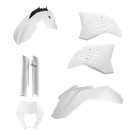 Kit Plastique Complet Acerbis KTM EXC EXC F 08 11 Blanc Brillant