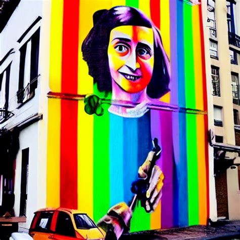 Krea Ai Anne Frank By Eduardo Kobra Eduardo Kobra Artist