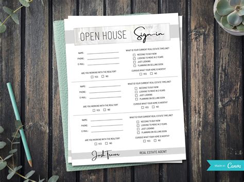 Open House Bundle Real Estate Marketing Materials Open Etsy