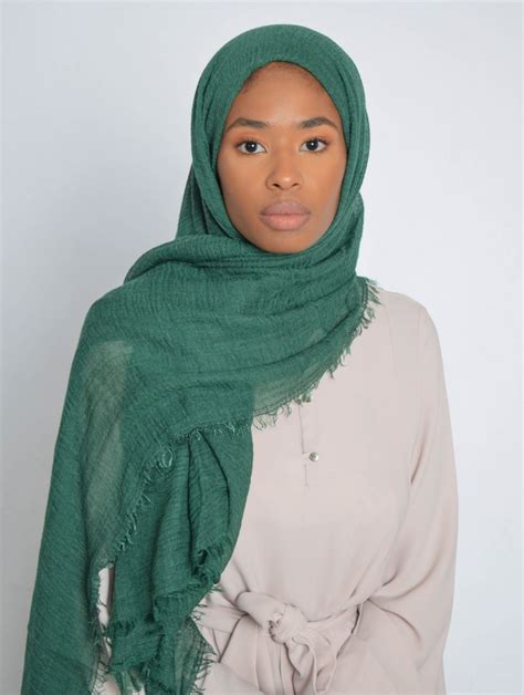 Emerald Crinkle Hijab Um Anas Islamic Clothing Hijabs Abayas