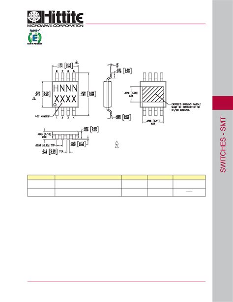 HMC349MS8G Datasheet 4 6 Pages HITTITE HIGH ISOLATION SPDT NON