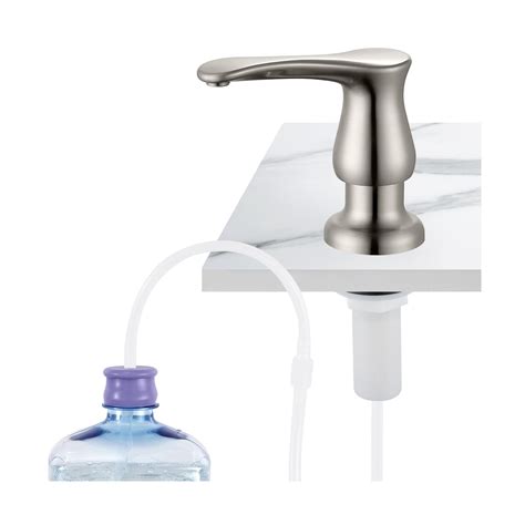 Kitchen Sink Soap Dispenser Brushed Nickel,Under-Sink Soap Dispenser ...