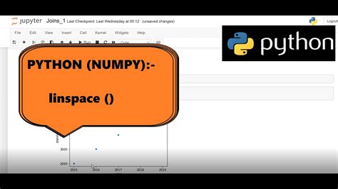 Python Numpy Linspace Part Youtube