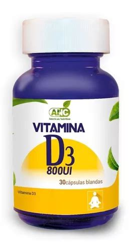 Vitamina D3 800 Ui 30 Capsulas Anc Liposoluble Moduladora Cuotas Sin